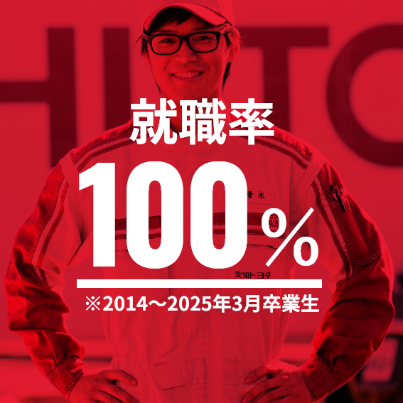 就職決定率100%