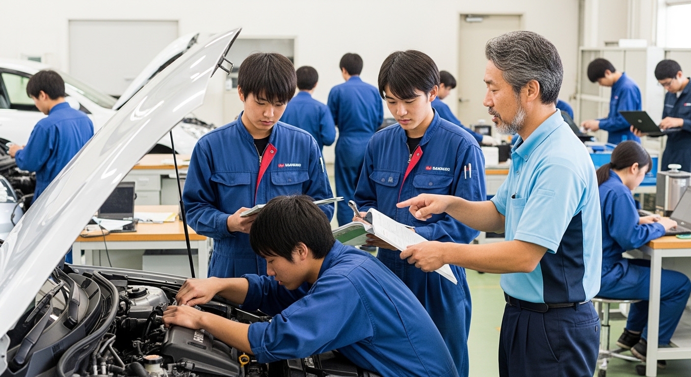 整備学校 実習 内容は何をする？初心者でもわかる実習内容の具体例と学べる技術