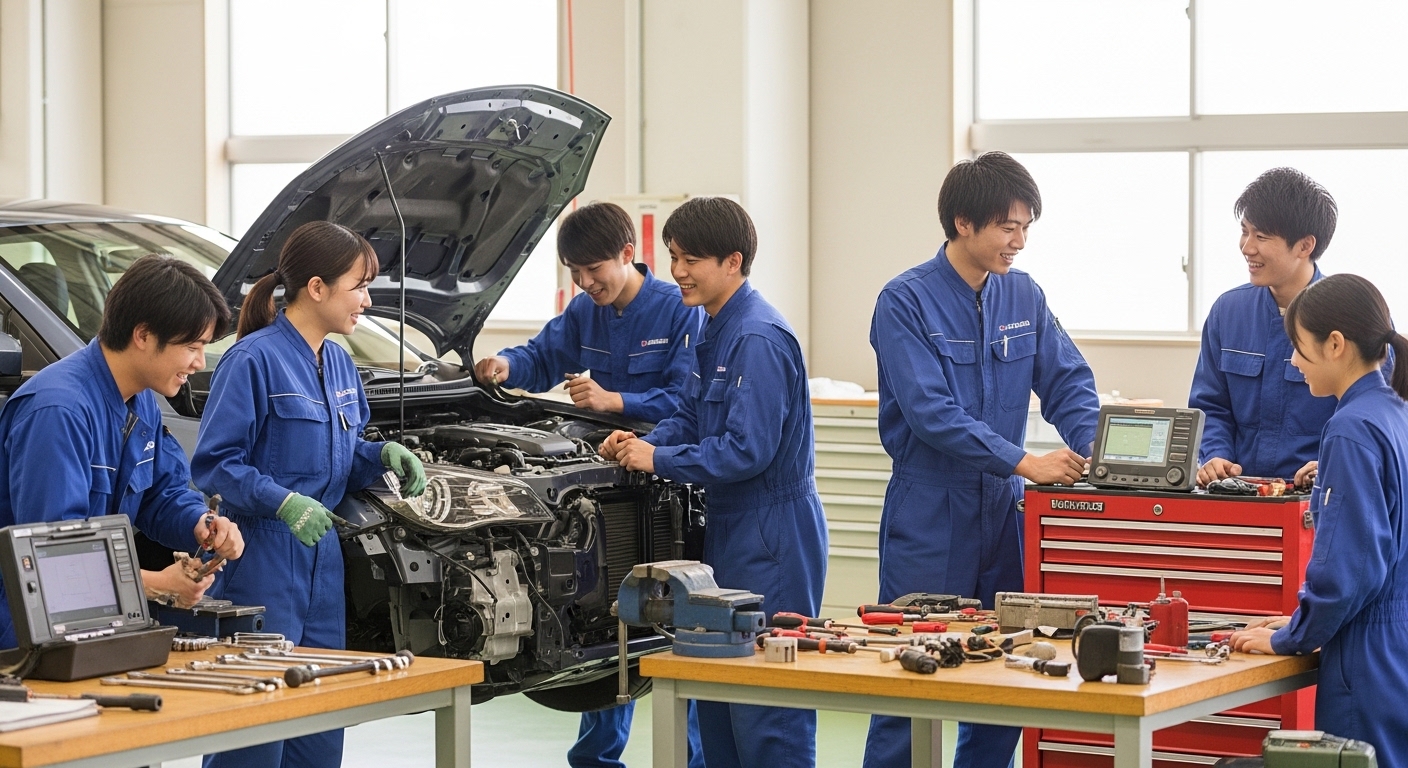 整備学校 楽しい？実際の学生の声から見る学校生活のリアルと楽しさ・大変さ