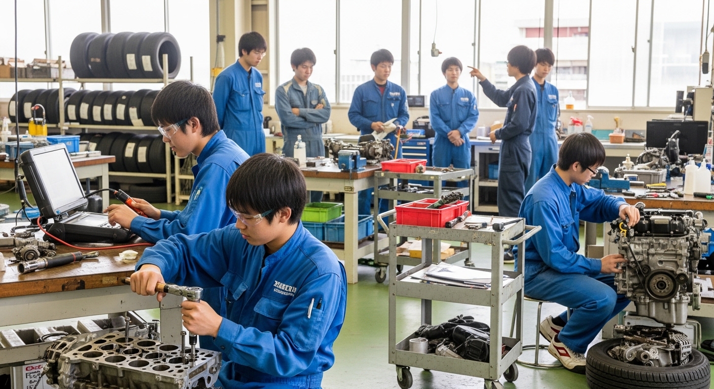 自動車短期大学の実習はきつい？乗り越えるためのコツ
