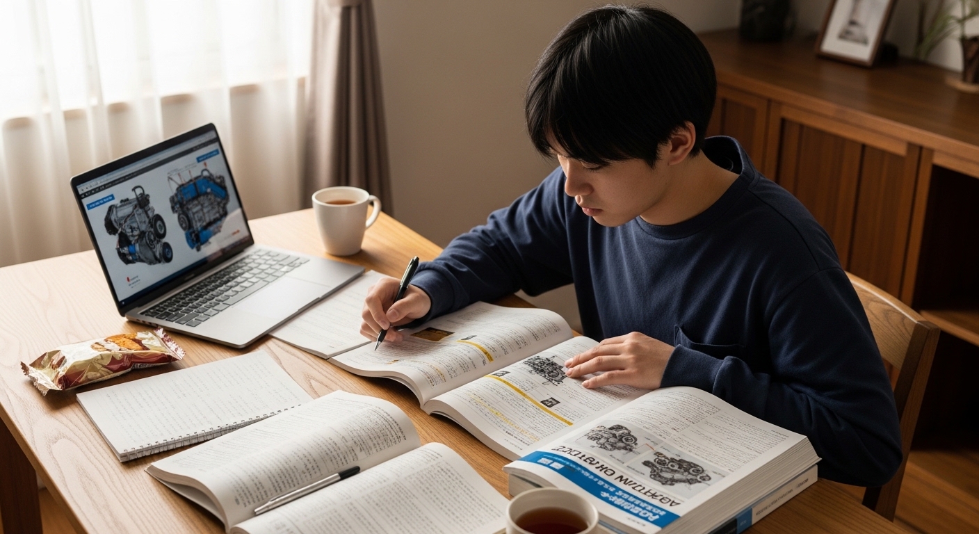 資格試験は難しい？自動車整備士試験の合格対策