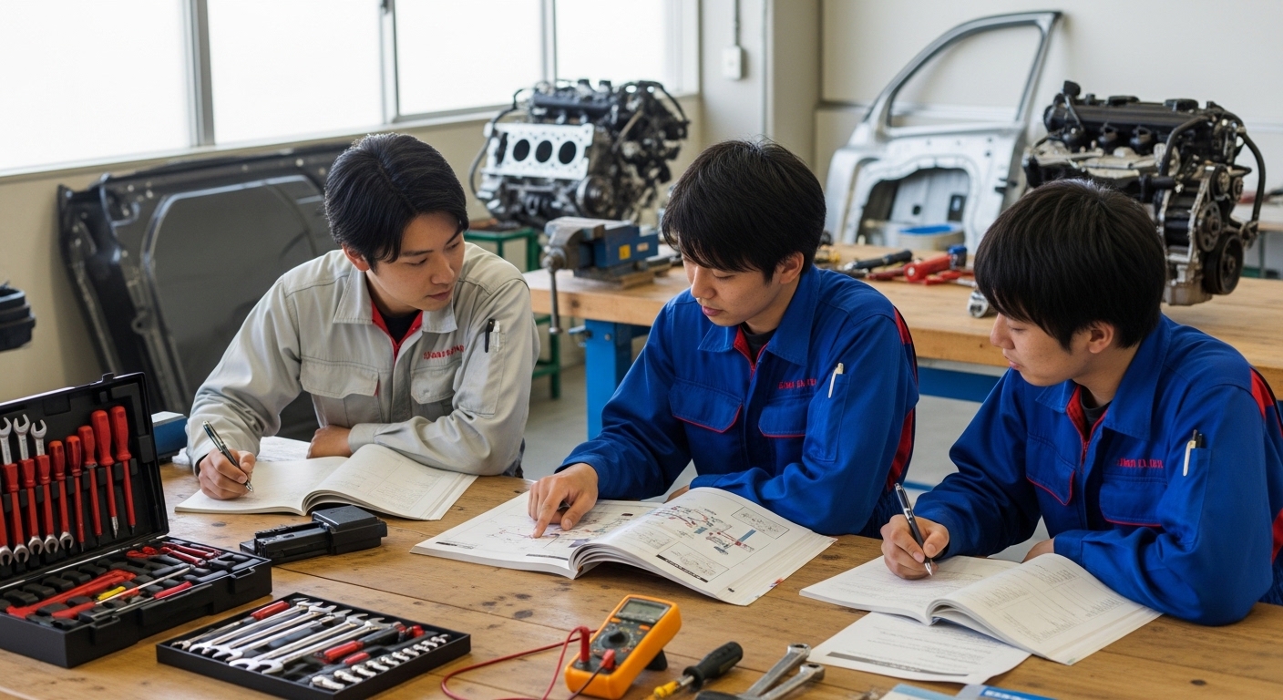自動車整備士資格の種類とは？取得の流れと難易度を解説