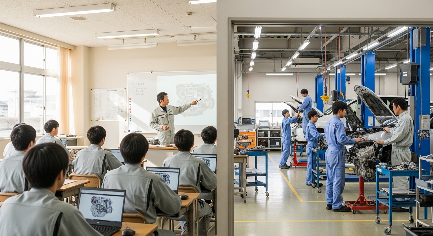 自動車短期大学のカリキュラムとは？学べる内容を解説